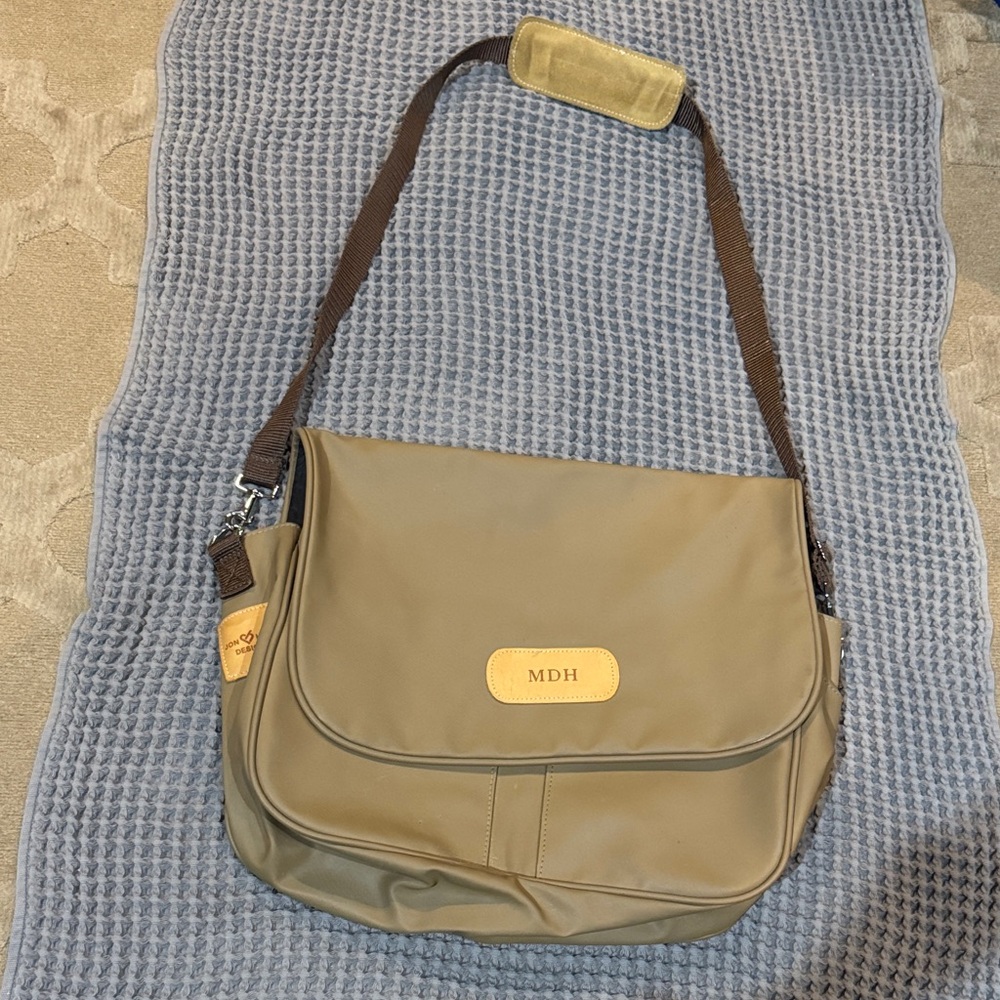 Jon Hart Tan Messenger Bag